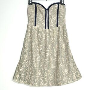 Pins and Needles Urban Outfitters Strapless Lace Corset Dress As Seen On TV M